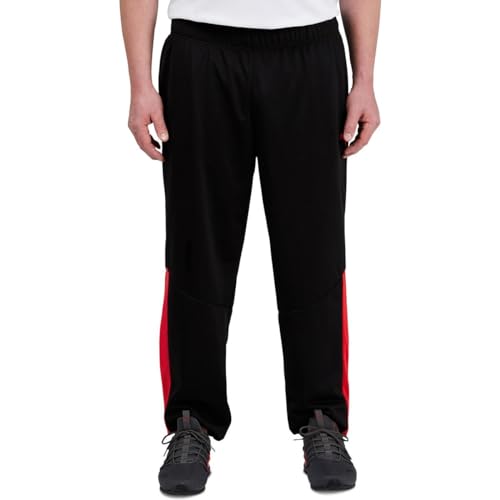 PUMA Herren Contrast Pants 2.0 Bt Trainingshose, Schwarz/Signalrot, 4XL von PUMA