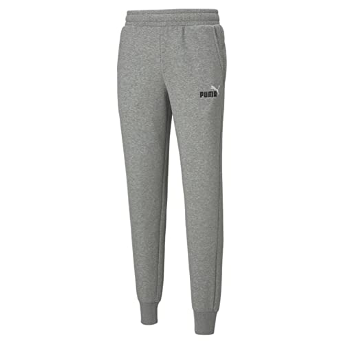 PUMA Herren ESS+ Stickerei-Logo-Hose, FL Cl Strickhose, Mittelgraues Heather, XXL von PUMA