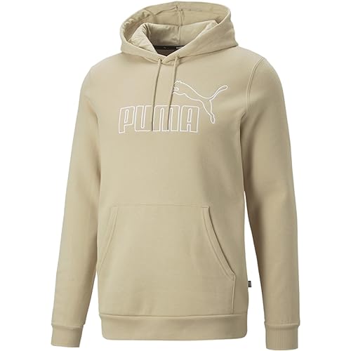 PUMA Herren ESS Elevated Hoodie FL Sweatshirt, Light Sand, M von PUMA