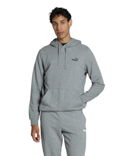 PUMA Herren ESS Small No. 1 Logo Hoodie Tr Kapuzenpullover, Mittelgraues Heather, XS von PUMA