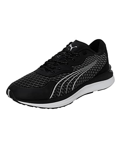 PUMA Herren Electrify Nitro 2 WTR Laufschuh, Black-Metallic Silver, 42 EU von PUMA