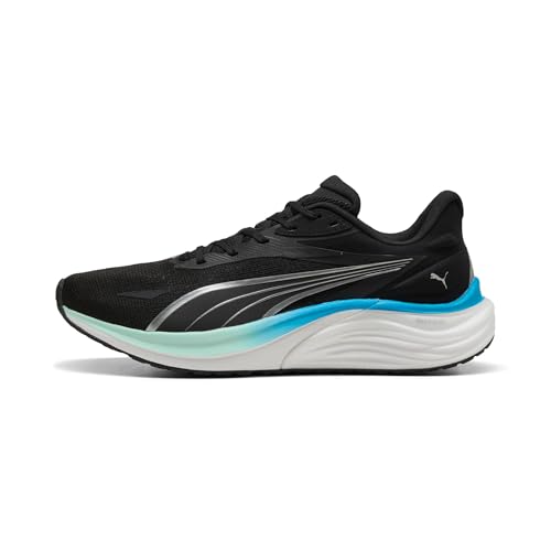 PUMA Herren Electrify Nitro 4 Straßen-Laufschuh, Black Mint Melt Speed Blue, 43 EU von PUMA
