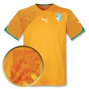 PUMA Herren Elfenbeinküste Heim-Trikot Replica Gr.XS von PUMA