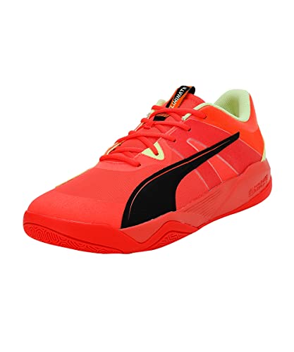 PUMA Unisex Adults' Sport Shoes ELIMINATE PRO II Indoor Court Shoes, RED BLAST-FAST YELLOW-PUMA BLACK, 40.5 von PUMA