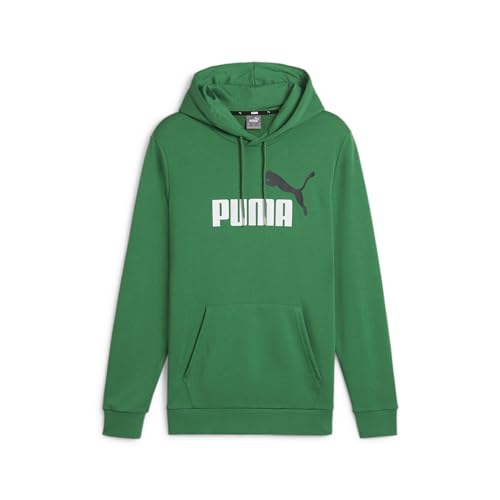 PUMA Herren Essentials+ Two-Tone Big Logo Hoodie MArchive Green von PUMA