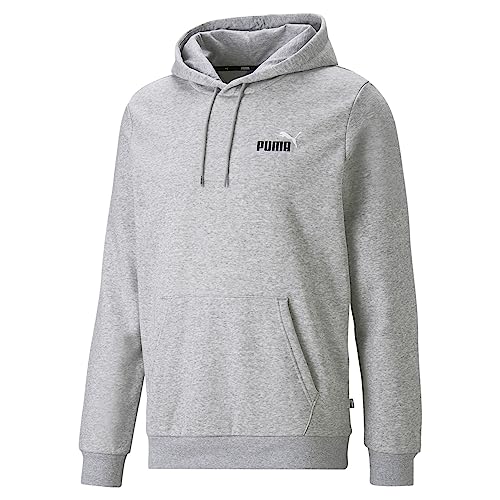 PUMA Herren Essentials+ Two-Colour Small Logo Hoodie XL Light Gray Heather ?Basic Langarm-Hoodie Herren von PUMA
