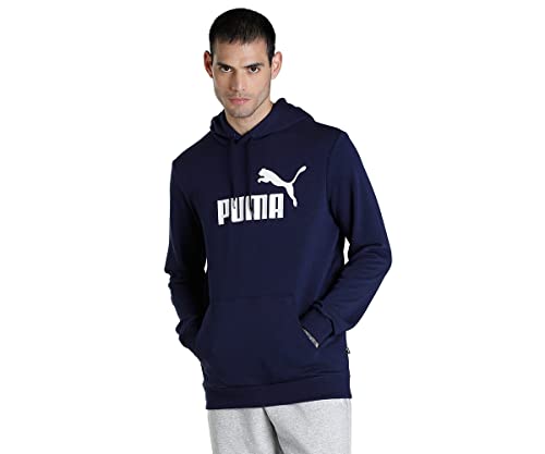 PUMA Herren Essentials Big Logo Hoodie 4XLPeacoat Blue von PUMA