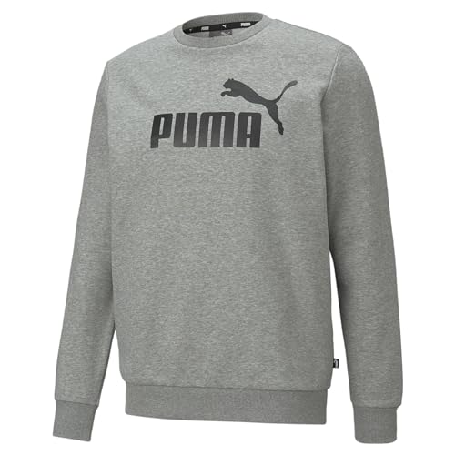 PUMA Herren Essentials Big Logo Sweatshirt mit Rundhalsausschnitt XLMedium Gray Heather von PUMA