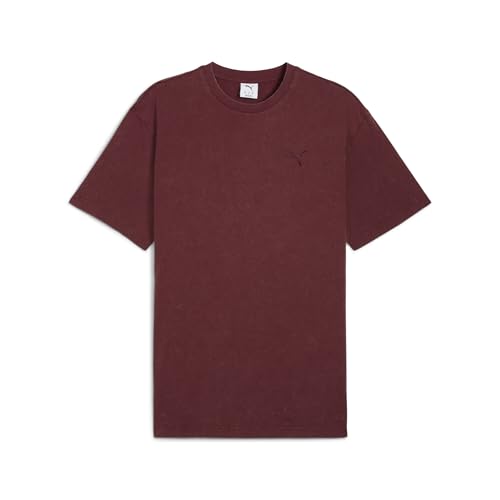 PUMA Herren Essentials Elevated Relaxed Wash T-Shirt XS, Ruby Shimmer Red PUMA Herren Essentials Elevated Relaxed Wash T-Shirt XS, Ruby Shimmer Red von PUMA