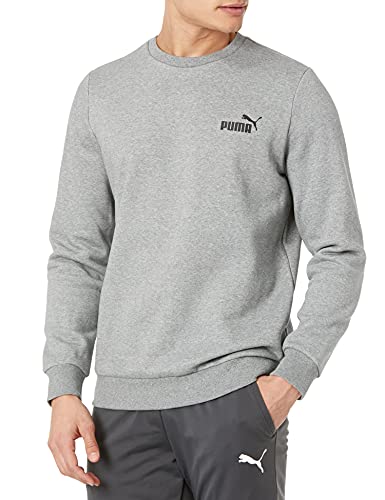 PUMA Herren Essentials Fleece-Rundhalsausschnitt Sweatshirt, Mittelgrau meliert, XX-Large von PUMA