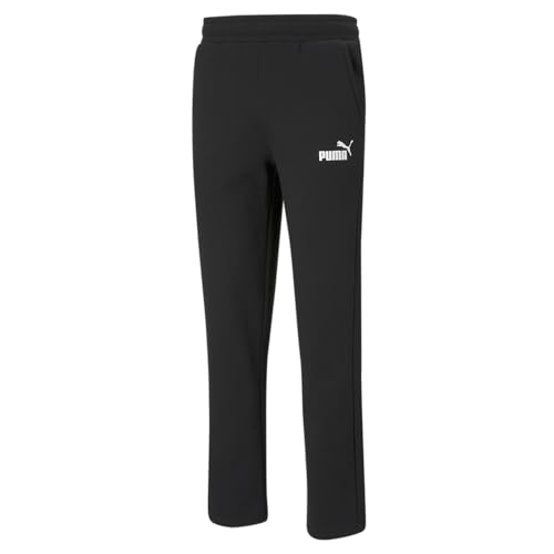 PUMA Herren Essentials Fleece Sweatpants (Available in Big & Tall) Trainingshose, Baumwolle, schwarz, offenes Bein, Ah21, Klein von PUMA