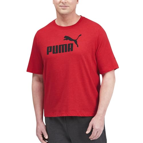 PUMA Herren Essentials Logo (Big & Tall Erhältlich) T-Shirt, Rot, 4X-Groß von PUMA