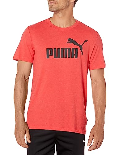 PUMA Herren Essentials Logo (Available in Big & Tall) T-Shirt, for All Time Red Heather-Ah23, 3XL von PUMA