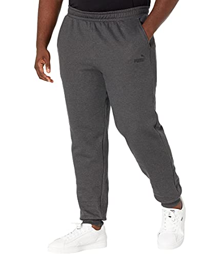 PUMA Herren Essentials Logo Fleece Sweatpants Hose, Dunkelgrau-Dark Grey Heather, XX-Large von PUMA