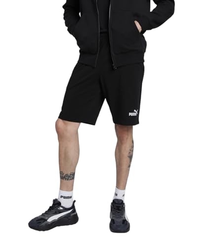PUMA Herren Essentials No. 1 Logo Jersey 10" Shorts XS, Black von PUMA