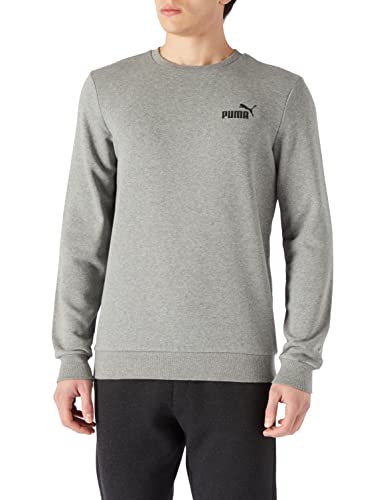 PUMA Herren Essentials Small Logo Sweatshirt LMedium Gray Heather von PUMA