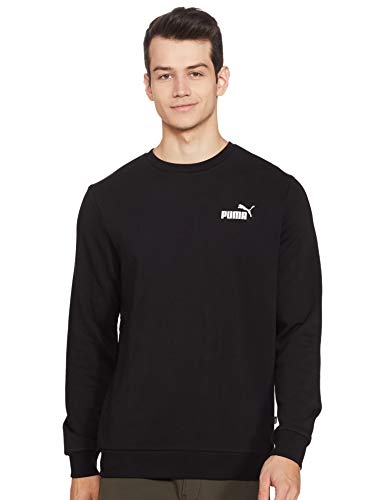 PUMA Unisex Erwachsene ESS Small Logo Crew Sweat, Black, S von PUMA