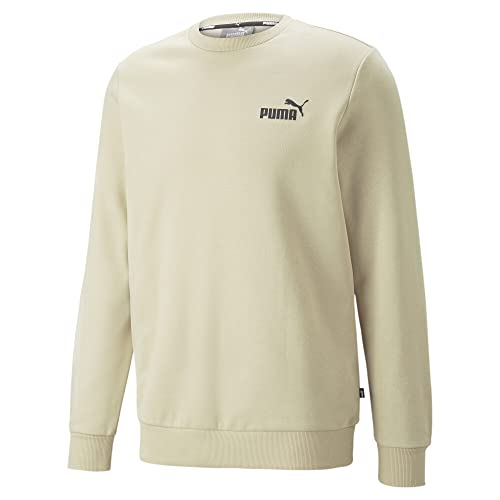 PUMA Herren Essentials Small Logo Sweatshirt mit Rundhalsausschnitt MGranola Beige von PUMA