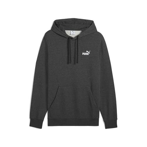 PUMA Herren Essentials Small No. 1 Logo Hoodie 4XL, Dark Gray Heather von PUMA