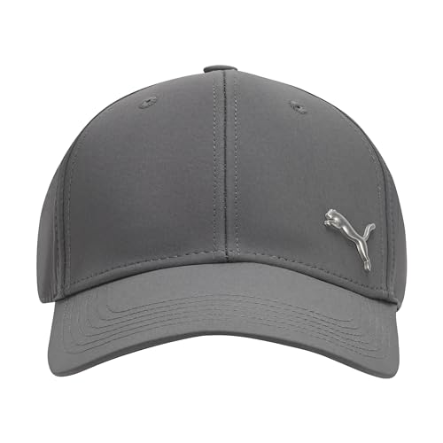 PUMA Unisex-Erwachsene Stretch Fit Cap Baseballkappe, Grau/Silber, S/M von PUMA