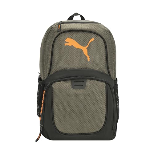 PUMA Herren evercat rugzak contender Rucksack, Oliv/Orange, Einheitsgröße EU von PUMA