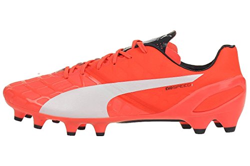 PUMA Herren Evospeed 1.4 FG Fußballschuhe, Lava Blast-wht-total Eclipse, 45 von PUMA