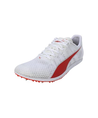 PUMA Herren Evospeed Distance 11 Track and Field Shoe, White Red-Metallic Silver, 40.5 EU PUMA Herren Evospeed Distance 11 Track and Field Shoe, White Red-Metallic Silver, 40.5 EU von PUMA