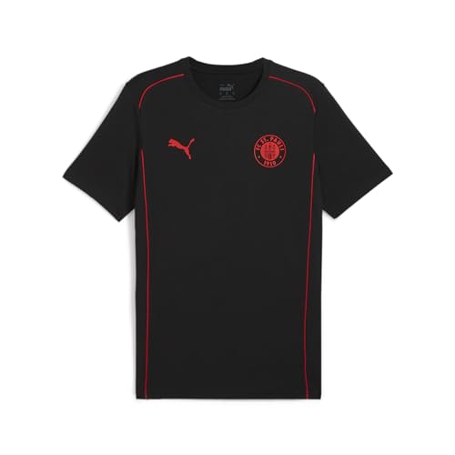 PUMA Herren FC St. Pauli Casuals T-Shirt M Black Red von PUMA