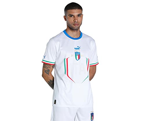 PUMA Herren FIGC Away Jersey Replica Pullover, White Ultra Blue, XXXL von PUMA