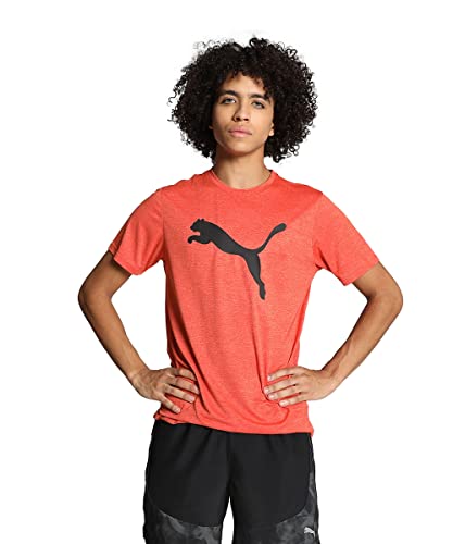 PUMA Herren Favourite Heather Cat Trainings-T-Shirt XXLChili Powder Heather Orange von PUMA