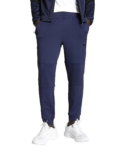 PUMA Herren Fit Double Knit Jogger Strickhose, Navy, S von PUMA