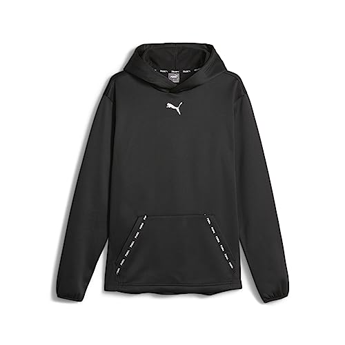 PUMA Herren Fit Taped Pwrfleece Hoodie Pullover, Schwarz, L PUMA Herren Fit Taped Pwrfleece Hoodie Pullover, Schwarz, L von PUMA