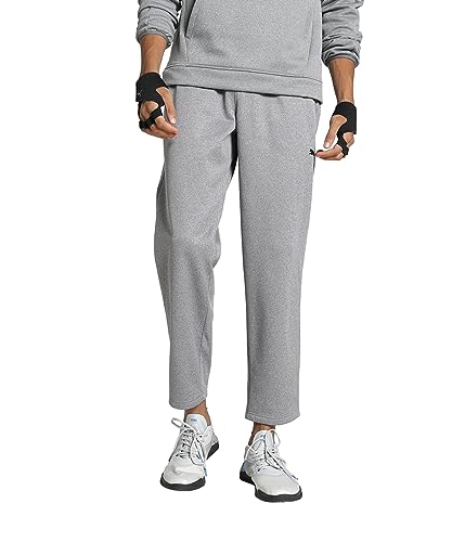 PUMA Herren Fit Taped Pwrfleece Jogger Strickhose, Cooles Dunkelgrau, XL von PUMA