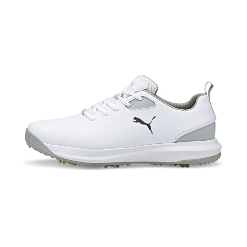 PUMA Herren Fusion FX Tech für Golfschuhe 42.5White Silver High Rise Gray von PUMA