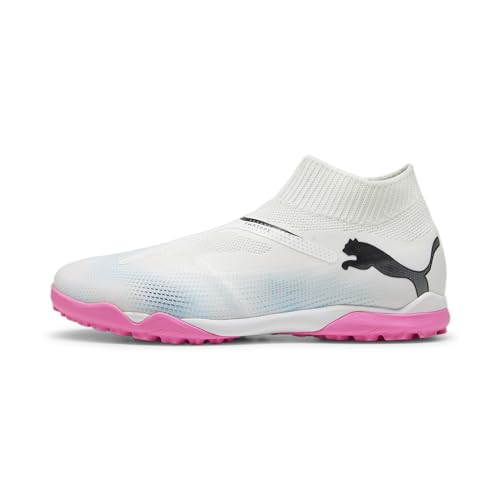 Puma Men Future 7 Match+ Ll Tt Soccer Shoes, Puma White-Puma Black-Poison Pink, 42.5 EU von PUMA