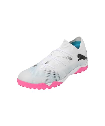 Puma Men Future 7 Match Tt Soccer Shoes, Puma White-Puma Black-Poison Pink, 42 EU von PUMA