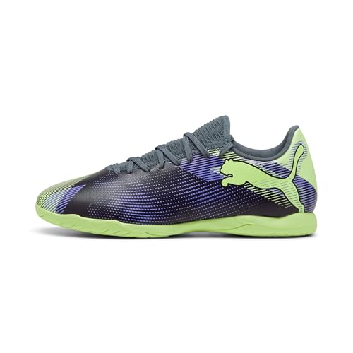 PUMA Herren Future 7 Play Indoor Trainer Soccer Shoes Sneaker, Gray Skies-Elektro Purple-Fizzy Apple-White, 46.5 EU PUMA Herren Future 7 Play Indoor Trainer Soccer Shoes Sneaker, Gray Skies-Elektro Purple-Fizzy Apple-White, 46.5 EU von PUMA