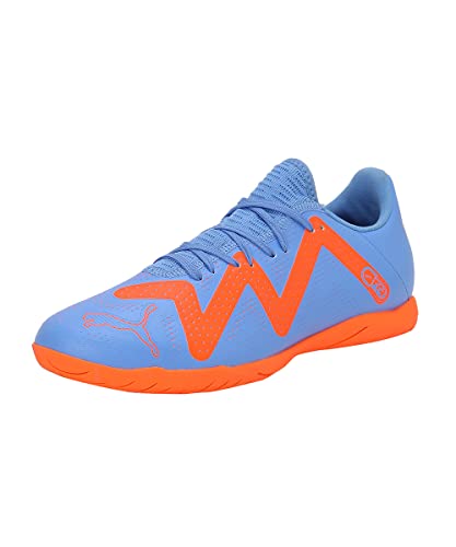 PUMA Herren Future Play It Fussballschuh, Blue Glimmer White Ultra Orange, 46 EU von PUMA