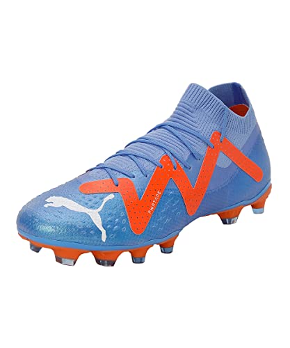 PUMA Unisex Adults' Sport Shoes FUTURE PRO FG/AG Soccer Shoes, BLUE GLIMMER-PUMA WHITE-ULTRA ORANGE, 41 von PUMA