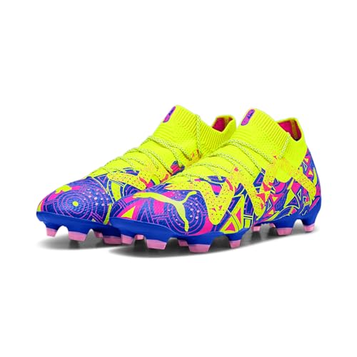 PUMA Herren Future Ultimate Energy FG/AG Fußballschuhe 43Ultra Blue Yellow Alert Luminous Pink von PUMA