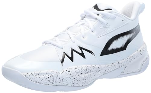 PUMA Basketball Shoes Herren Genetics Basketballschuhe, Größe 44, Weiss/opulenter Garten, 43 EU von PUMA