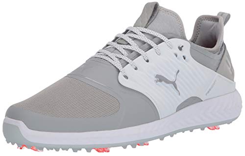 PUMA Herren Ignite Pwradapt Caged Golfschuhe, Gray Violet Silver Weiß, 43 EU Weit von PUMA