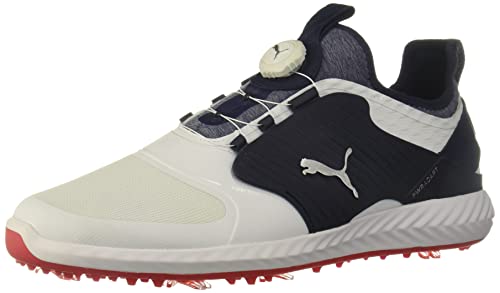 PUMA Herren Golfschuh Ignite Pwradapt Caged Disc, Weiá (Puma White-puma Silver Peacoat), 39 EU von PUMA