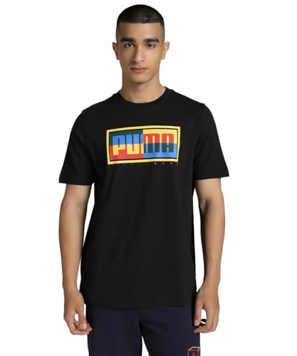 PUMA Herren Graphics Box T-Shirt L, Black von PUMA