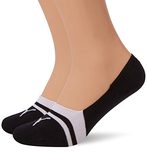 Puma Herren Heritage Footie 2p Sportsocken, Schwarz (Black 200), 39/42 (Herstellergröße: 039) (2er Pack) von Puma