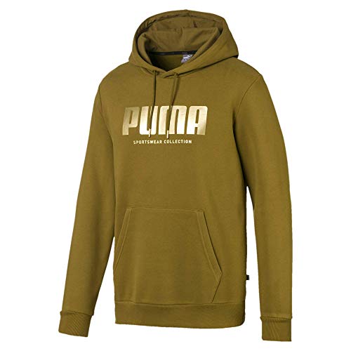 PUMA Herren Holiday Pack Hoodie Kapuzenpullover, Moosgrün Fleece, Small von PUMA