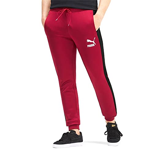PUMA Herren Iconic T7 Track Pant Cuff Jogginghose, Rot/Ausflug, einfarbig (Getaway Solids), Mittel von PUMA