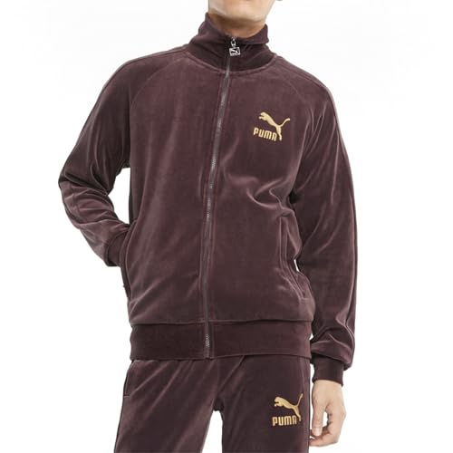 PUMA Herren Iconic T7 Velours-Trainingsjacke Oberbekleidung, Fudge, S PUMA Herren Iconic T7 Velours-Trainingsjacke Oberbekleidung, Fudge, S von PUMA