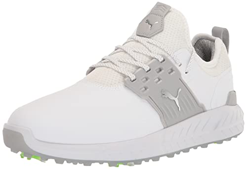 PUMA Herren Ignite Articulate Golfschuh, Weiß, Silber, hohe Taille, 42.5 EU von PUMA