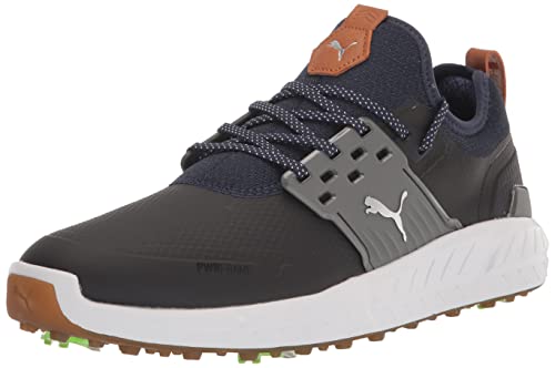 PUMA Herren Ignite Articulate Wide Golfschuh, Peacoat Silberleise Lampenschirm, 46 EU Weit von PUMA